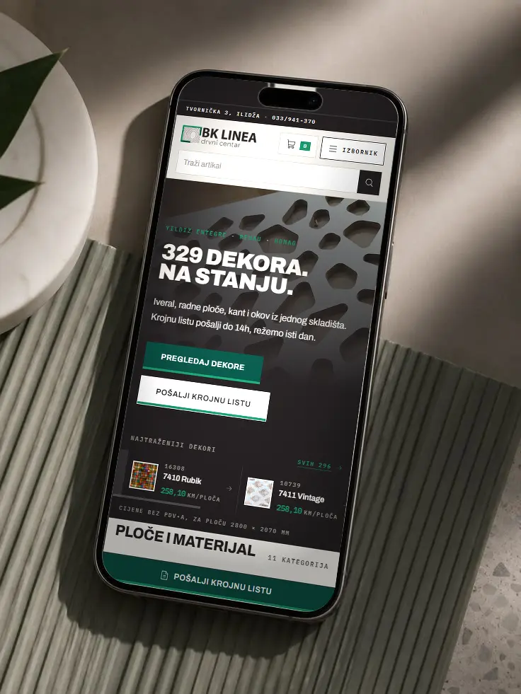 BK Linea — Web shop
